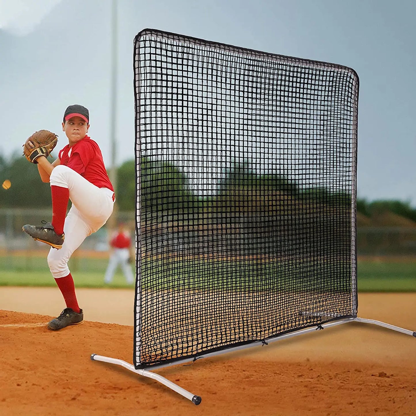 Softball Baseball Practice Net Hitting Pitching Backstop  7x7FT