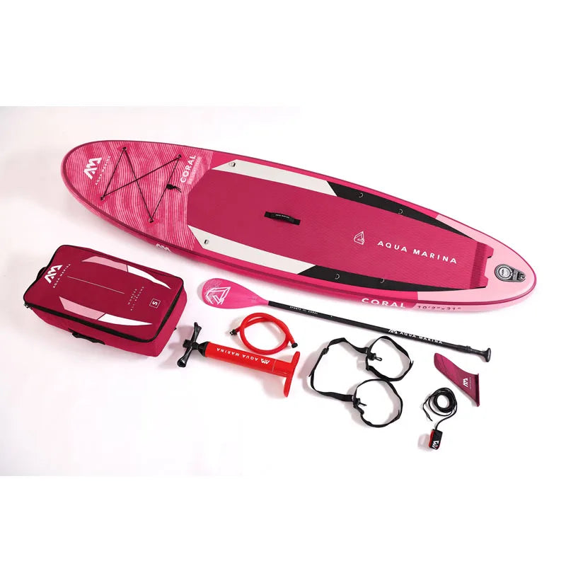 2022 CORAL FEMALE SUP 310*78*12cm lady inflatable surfboard stand up paddle board surf water sport boat dinghy raft