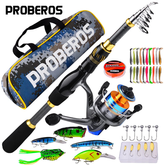 Fishing Combo Portable Ultralight Telescopic Rod Spinning Reel