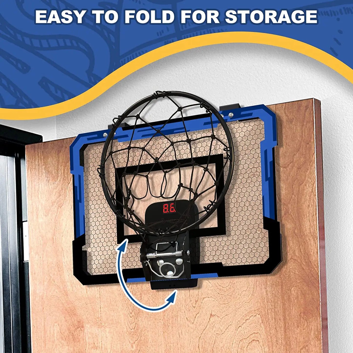 Wall-mounted Indoor Trainingl  Mini Basketball Hoop Set