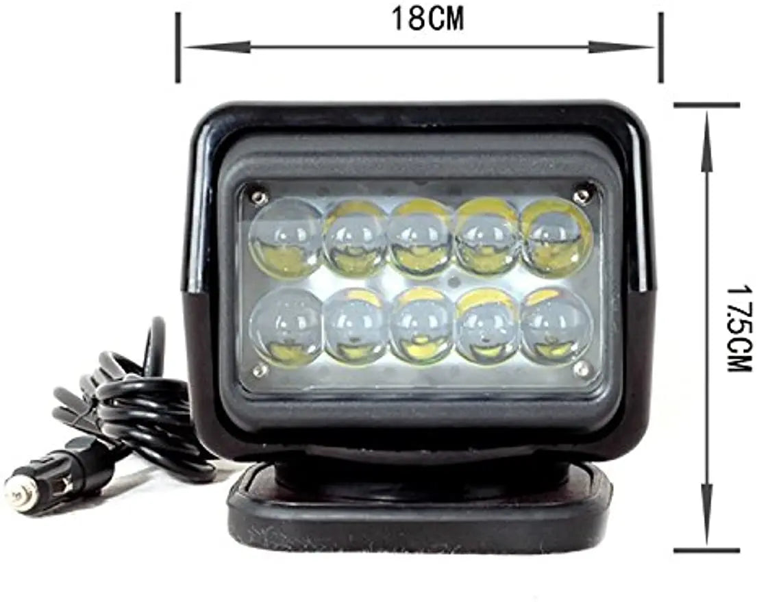 7 Inch 50W Led Search Light  360 Degrees Rotating  Boat Lighting