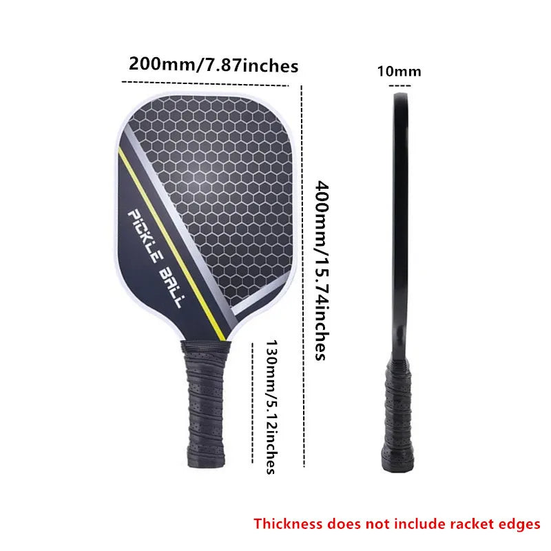 Pickleball Paddle Raw Carbon Fiber Lightweight