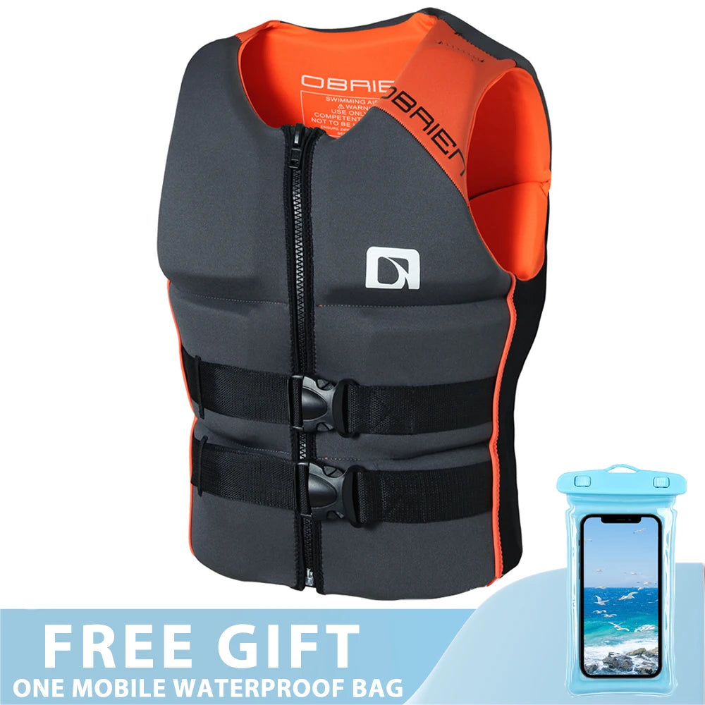 Kayak Life Vest Adults Surf Life Jacket  Ski Motorboats Wakeboard Raft For Boats Fishing Vest Swimming Drifting Vest Rescue