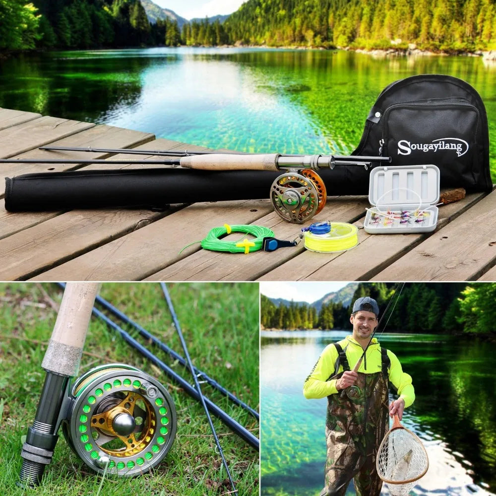 Fly Fishing Rod Reel Combos  Aluminum Alloy