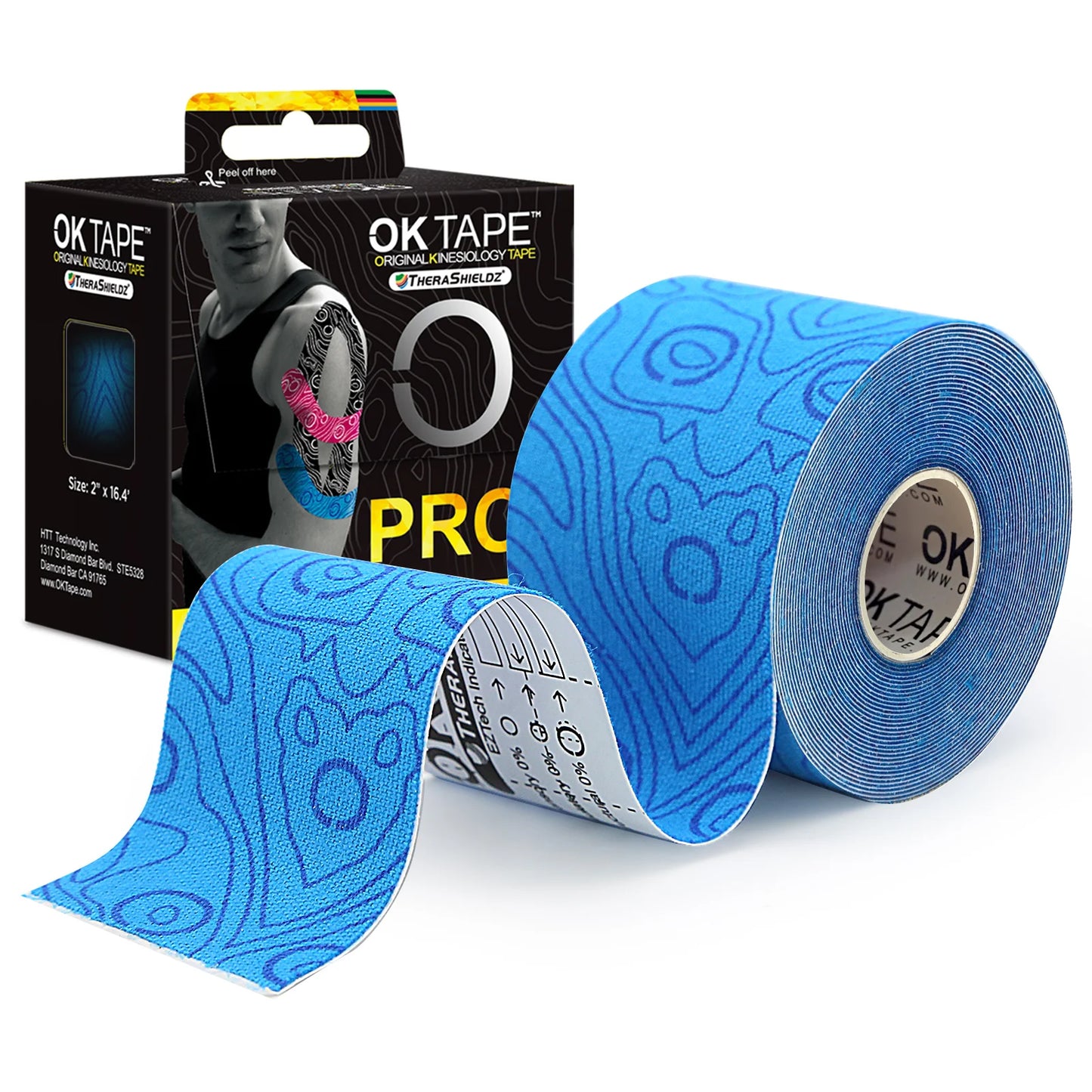 Kinesiology Tape, Breathable Waterproof Elastic Athletic Bandage Pain Relief