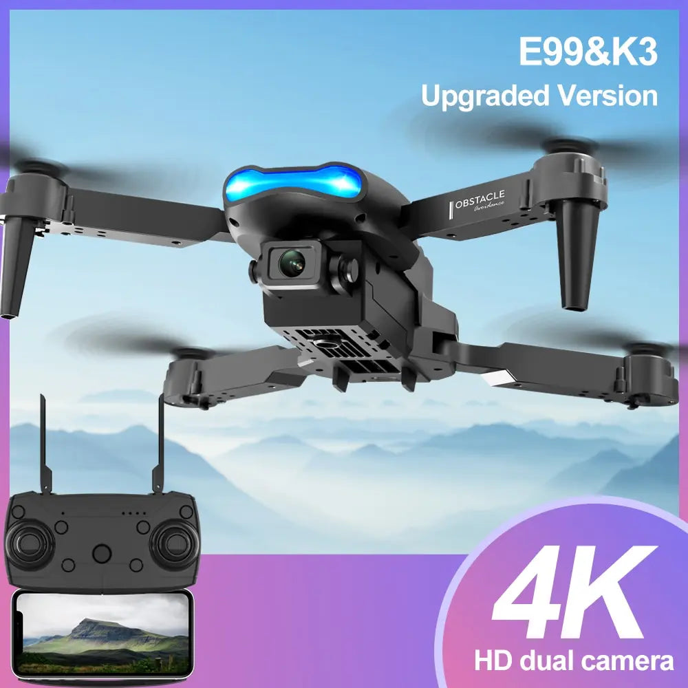 HD 4k Drone Camera High Hold Mode Mini RC WIFI Aerial Photography