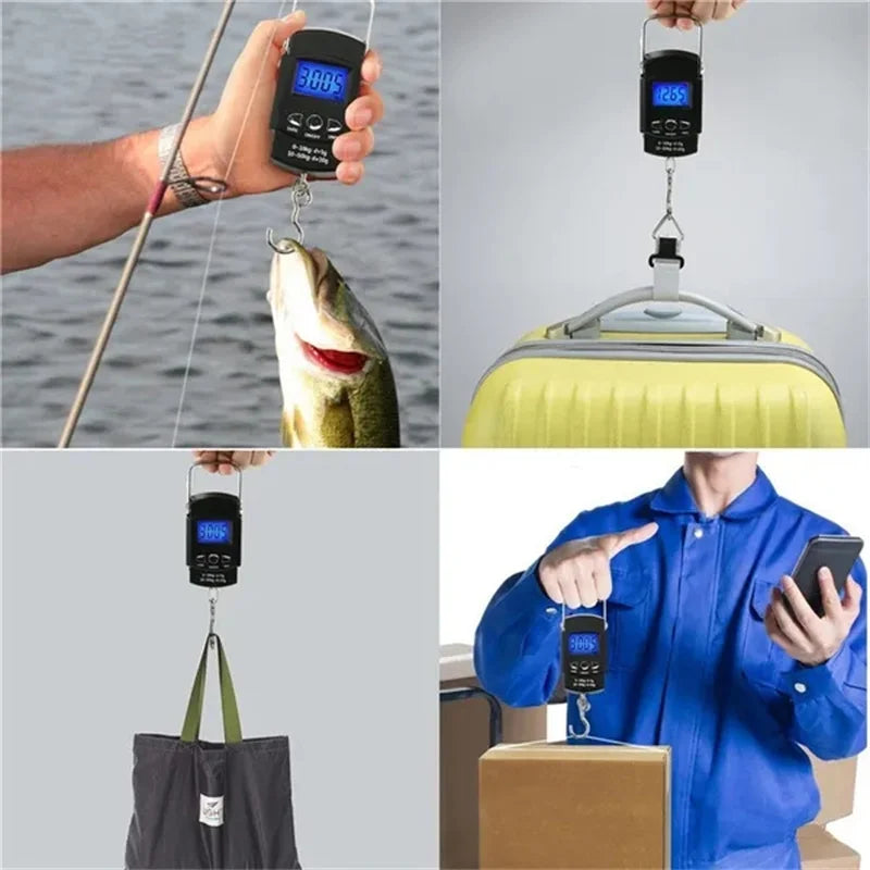 Hand Lcd Electronic Digital Scale Hanging Hook