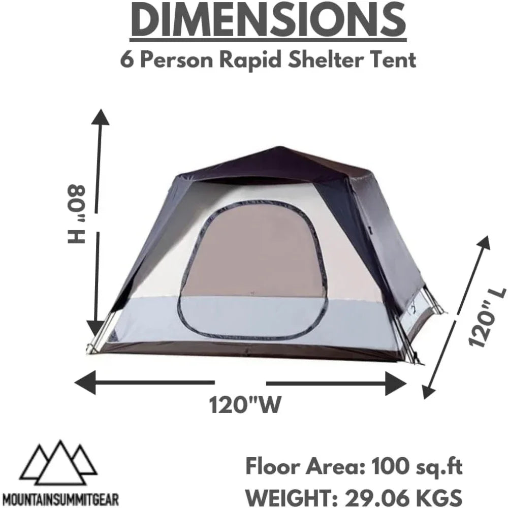 4/6 person, outdoor camping Tent, easy to set up