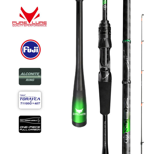 PURELURE ZERO Small Bait Light High Carbon Long Throwing Rod Rock Fishing Spinning Trout Rod BFS Fishing Casting UL  Stream Bass