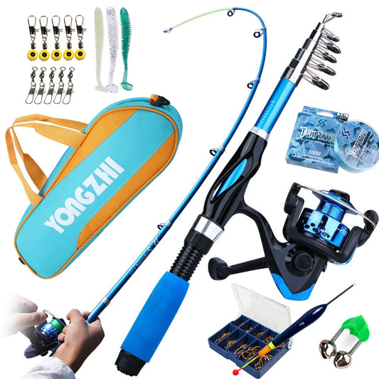 Fishing Rod and Reel Combo Telescopic  Carrying Bag