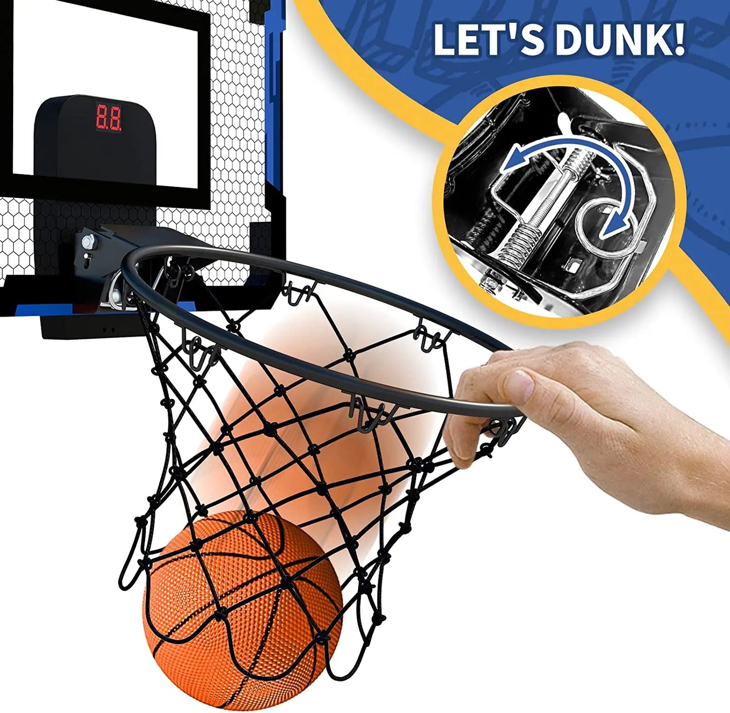 Wall-mounted Indoor Trainingl  Mini Basketball Hoop Set