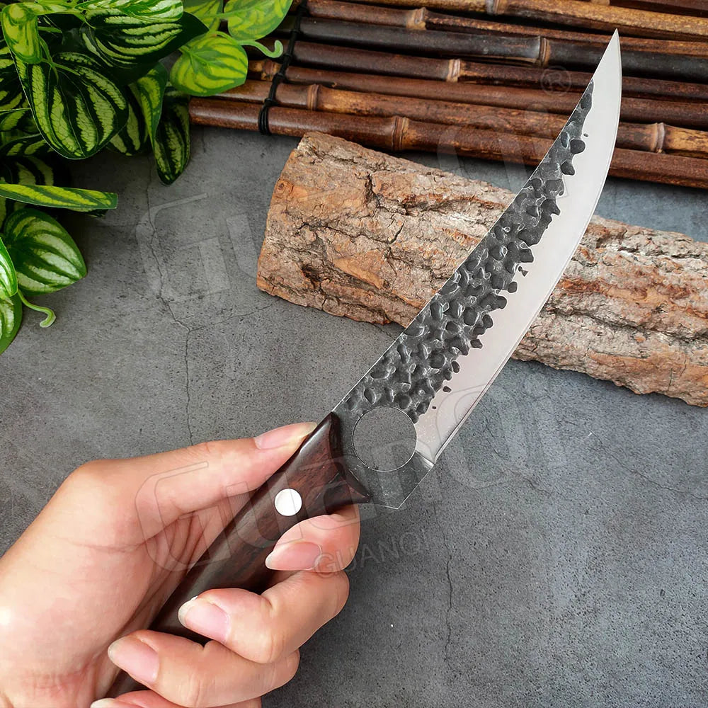 Forged Boning Knife Fishing Hunting Stainless Steel Handmade