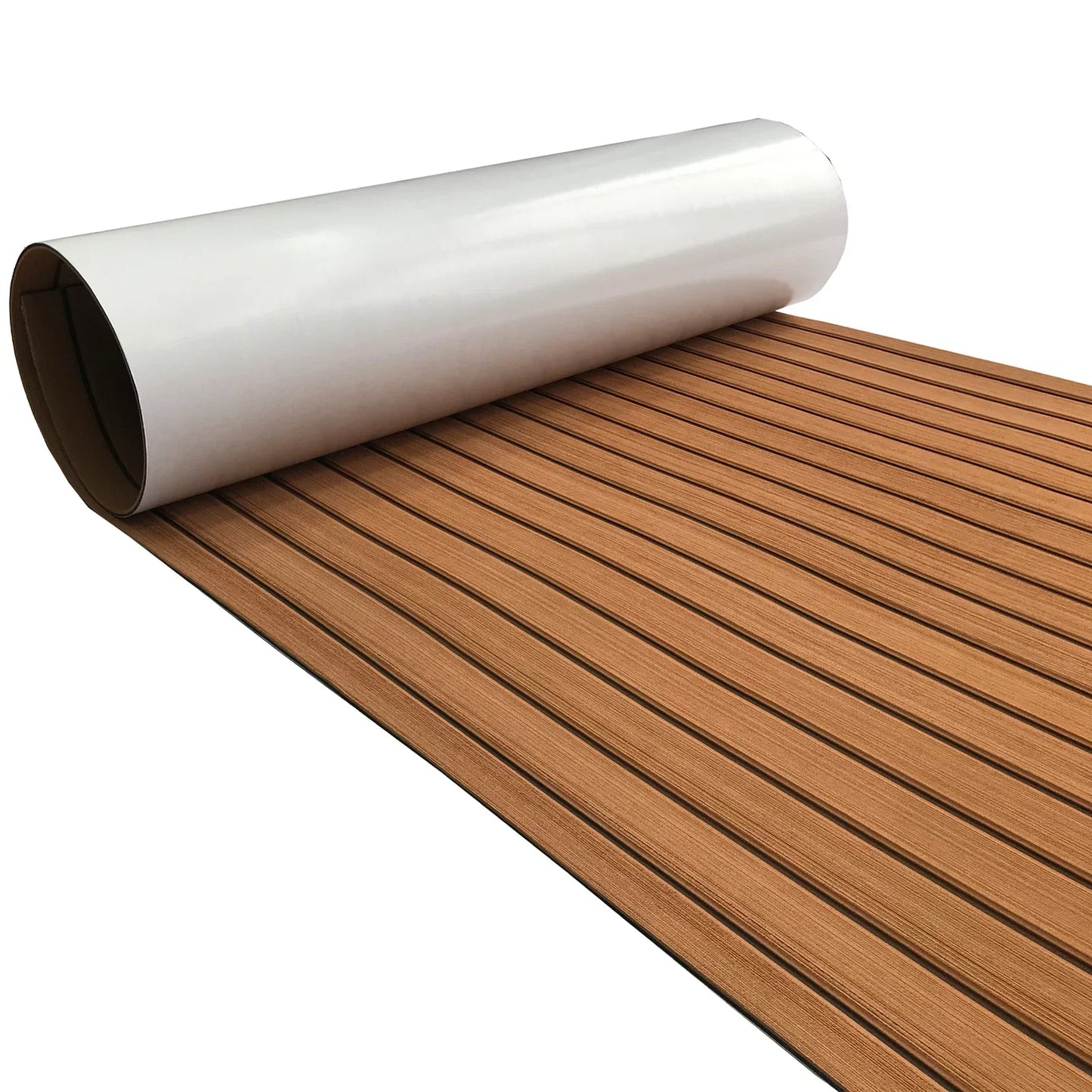 Boat Flooring Sheet Non Slip Brown Self Adhesive